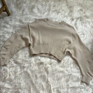 Urban Outfitters Cream Crew Neck Sweater